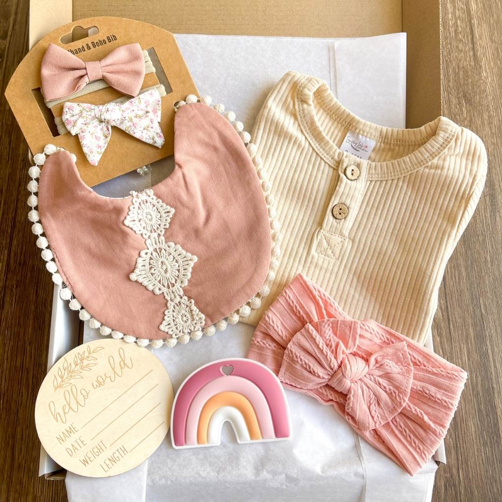 baby girl 7 piece gift box