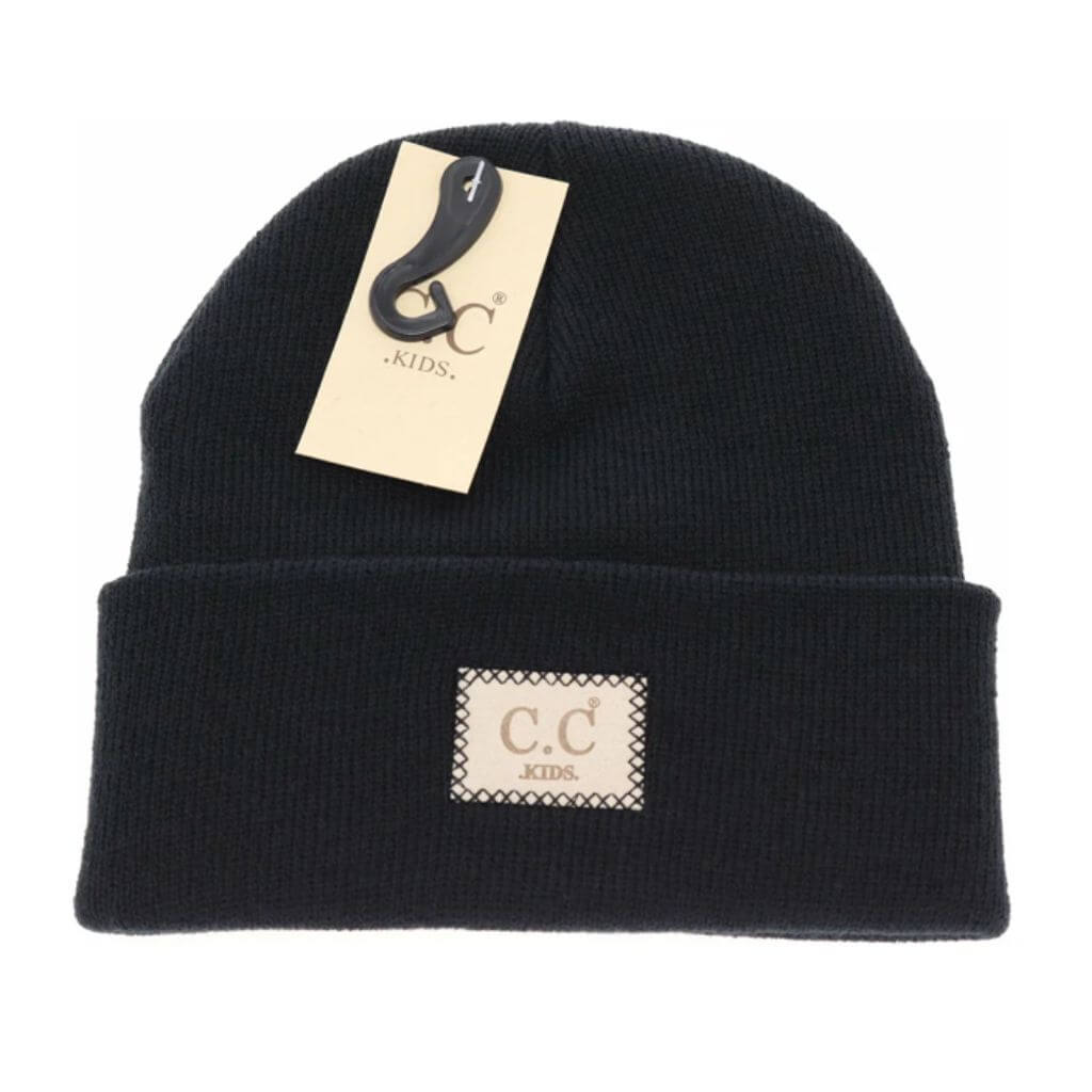 Kids C.C Oversized Logo Beanie