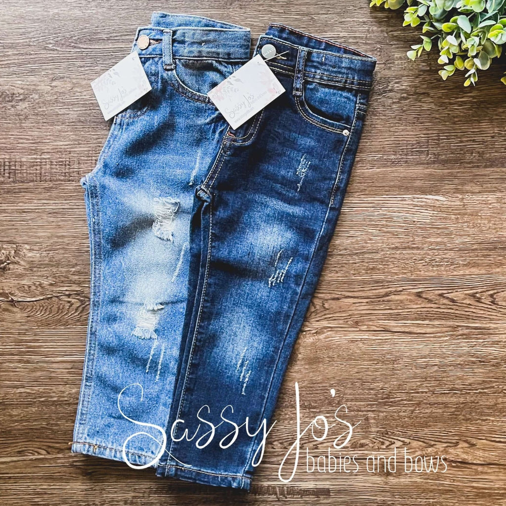 Adjustable Waist Stretch Jeans