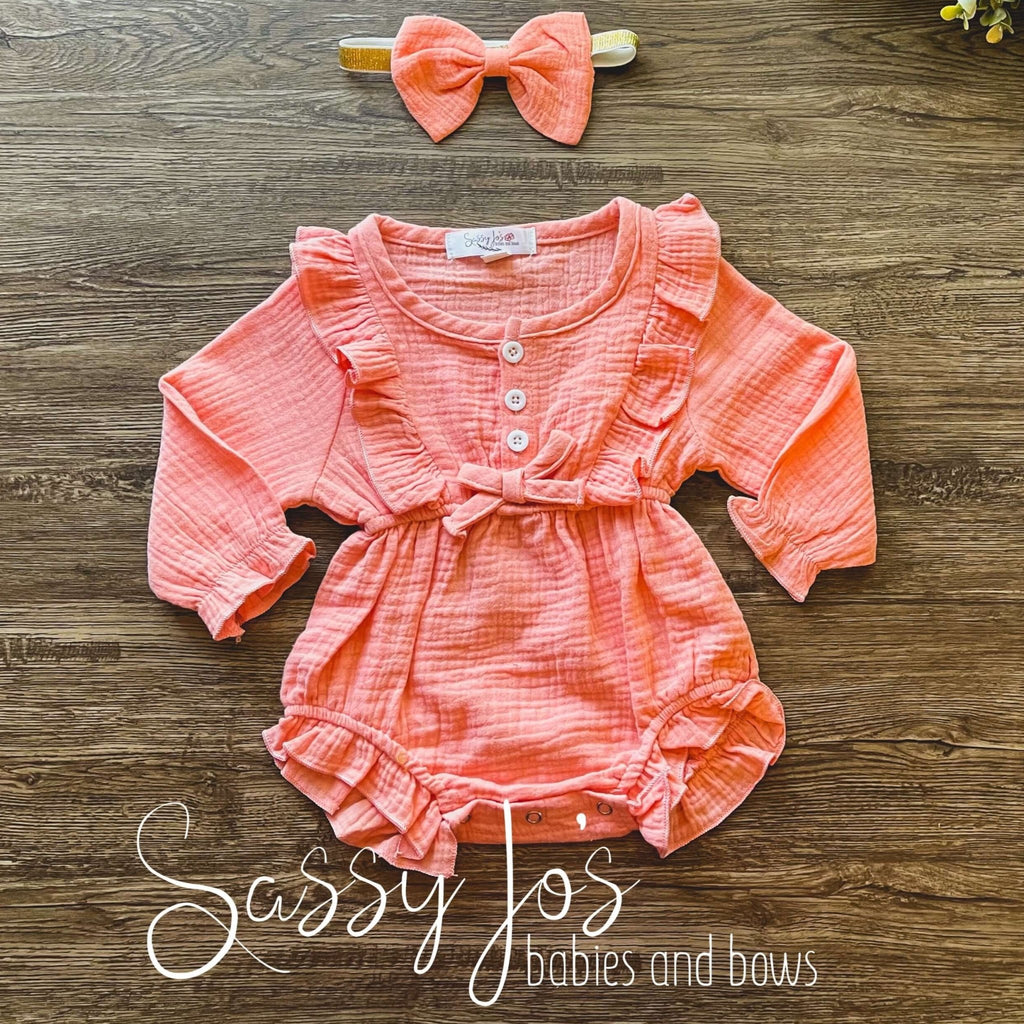 Orange baby hot sale girl outfit