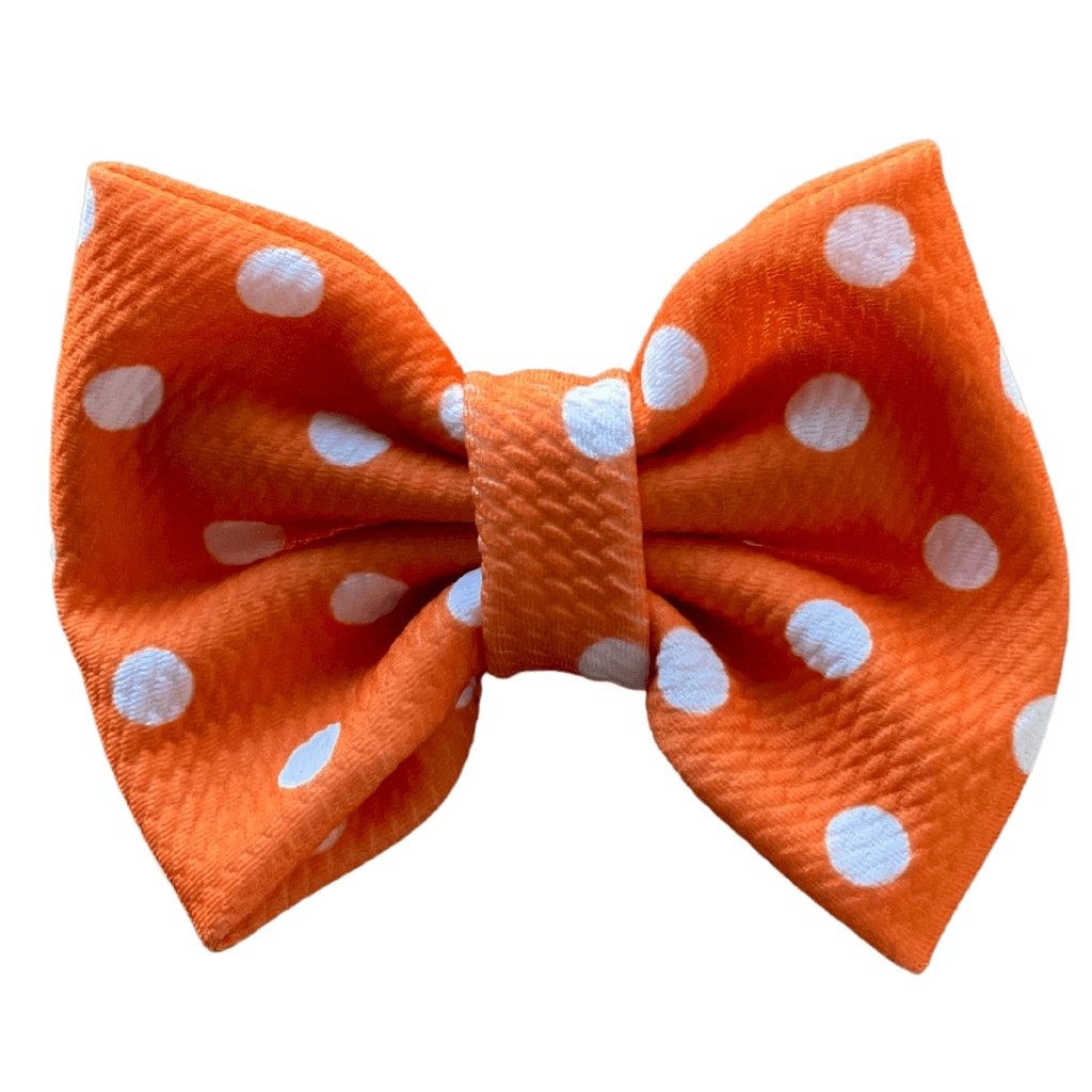 Printed Bullet Fabric Hair Bow Clip