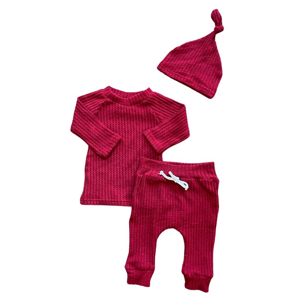 Childhoods Clothing Knit high quality Waffle Set 3T